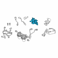 OEM Toyota Air Switch Valve Diagram - 25701-38064