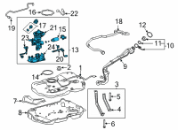 OEM 2022 Toyota Venza Fuel Gauge Sending Unit Diagram - 77020-42251