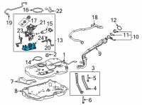 OEM 2022 Toyota Prius AWD-e Tank Diagram - 77103-12150