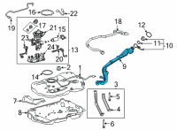 OEM 2022 Toyota Venza Filler Pipe Diagram - 77210-48430