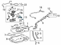 OEM 2021 Toyota RAV4 Fuel Gauge Sending Unit Diagram - 83320-0R140