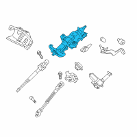 OEM 2012 Lincoln Navigator Column Assembly Diagram - 9L7Z-3C529-A