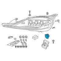 OEM Toyota GR Supra Led Unit Diagram - 81140-WAA02