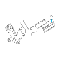 OEM Lincoln Mark LT Oil Inlet Tube Diagram - 3L3Z-6763-DA