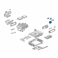 OEM 2002 Honda Insight Fan, Battery Cooling Diagram - 1J820-PHM-505