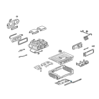 OEM 2001 Honda Insight Clip, Side Apron Molding Diagram - 90657-SA5-003