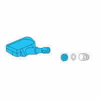 OEM 2017 Acura MDX TPMS Tire Pressure Sensor Diagram - 42753-TZ3-A51