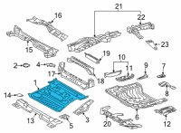 OEM 2022 Lexus NX450h+ Pan, Ctr Floor Diagram - 58211-42040