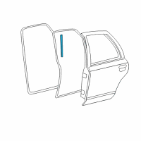 OEM Mercury Marauder Upper Weatherstrip Diagram - 7W7Z-5425324-A