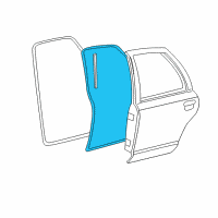 OEM 2006 Ford Crown Victoria Weatherstrip Diagram - XW7Z-5425324-AA