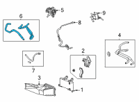 OEM 2020 Toyota Highlander Oil Hose Diagram - 32930-0E170