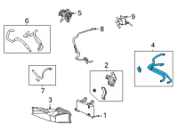 OEM 2020 Toyota Highlander Hose Assembly Diagram - 32930-0E160