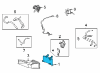 OEM 2022 Toyota Highlander Transmission Cooler Diagram - 32910-0E080