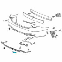OEM 2019 Acura RLX Reflector Assembly, Right Rear Diagram - 33505-TR0-A51