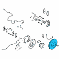 OEM Nissan Rogue Sport Rotor Brake Diagram - 43206-4BA0A