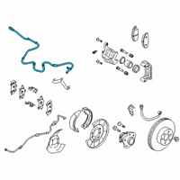 OEM Nissan Rogue Sensor Assy-Antiskid, Rear Diagram - 47900-4CB2A