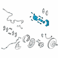 OEM Nissan Rogue Sport CALIPER Assembly-Rear RH, W/O Pads Or SHIMS Diagram - 44001-4CA0B