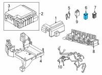 OEM Lincoln Aviator Maxi Fuse Diagram - GU5Z-14526-H