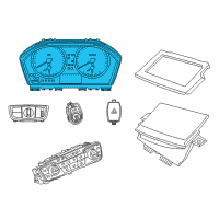OEM 2020 BMW X1 INSTRUMENT CLUSTER Diagram - 62-10-5-A24-593
