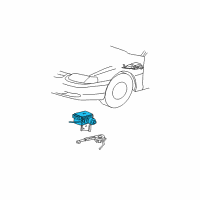 OEM 2000 Ford Mustang Cruise Servo Diagram - XR3Z-9C735-AA