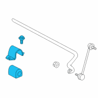 OEM 2000 Saturn LS2 Bushing, Front Stabilizer Shaft Diagram - 24416249