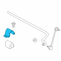 OEM 2000 Saturn LW2 Clamp Front Stabilizer Shaft Diagram - 90576835