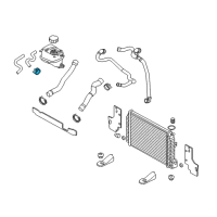 OEM 2022 Chevrolet Corvette Upper Hose Clamp Diagram - 90530642