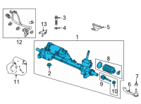 OEM 2022 Acura MDX RACK, POWER STEERING Diagram - 53620-TYA-A12