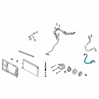 OEM Lincoln Discharge Line Diagram - 9L3Z-19972-C