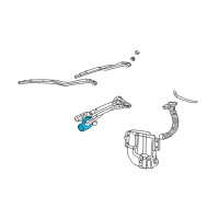 OEM Dodge Intrepid Motor-Windshield WIPER Diagram - 5011199AB