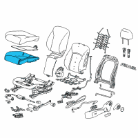 OEM 2011 Chevrolet Cruze Pad Asm-Front Seat Cushion Diagram - 95970350