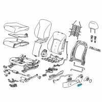 OEM 2017 Buick Verano Seat Switch Knob Diagram - 95966883