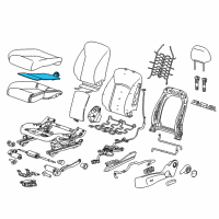 OEM Chevrolet Cruze Seat Cushion Heater Diagram - 95298528