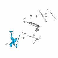 OEM 2015 Ford Fiesta Reservoir Assembly Diagram - BE8Z-17618-A