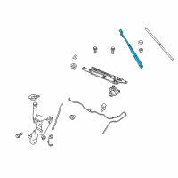 OEM 2015 Ford Fiesta Wiper Arm Diagram - FE8Z-17526-A