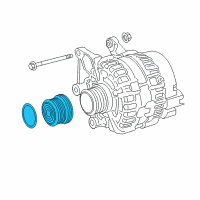 OEM 2017 Infiniti Q50 Pulley-Alternator Diagram - 23151-HG00A