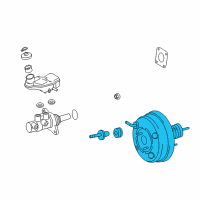 OEM 2015 Scion xB Booster Assembly Diagram - 44610-12D81