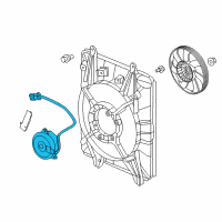 OEM 2019 Honda CR-V Motor, Cooling Fan Diagram - 38616-5PA-A01