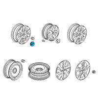 OEM Chevrolet Spark Center Cap Diagram - 95265250