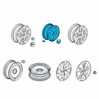 OEM 2017 Chevrolet Spark Wheel, Alloy Diagram - 95392967