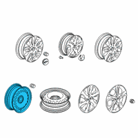 OEM 2019 Chevrolet Spark Wheel, Steel Diagram - 95192359