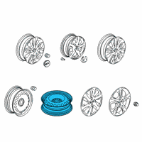 OEM 2021 Chevrolet Spark Wheel, Spare Diagram - 95192369