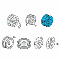 OEM 2020 Chevrolet Spark Wheel, Alloy Diagram - 42496076