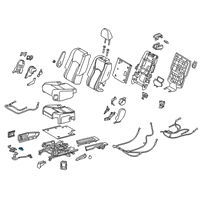 OEM 2019 Lexus RX350L Control Sub-Assy, Seat Heater Diagram - 87501-30041