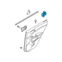 OEM 2021 Kia Soul Power Window Unit Assembly Diagram - 93581K0010