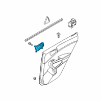 OEM 2022 Kia Soul Rear Door Handle Assembly Diagram - 83610K0000SVH