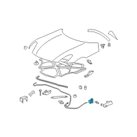 OEM 2007 Pontiac Solstice Latch Asm-Hood Primary Diagram - 25785136