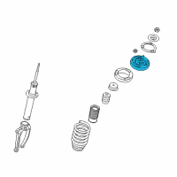 OEM Kia Amanti Insulator-Front Diagram - 546303F600