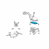 OEM 2010 Acura RDX Air Cleaner Element Diagram - 17220-RWC-A00