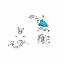 OEM 2012 Acura RDX Cover, Air Cleaner Diagram - 17211-RWC-A00